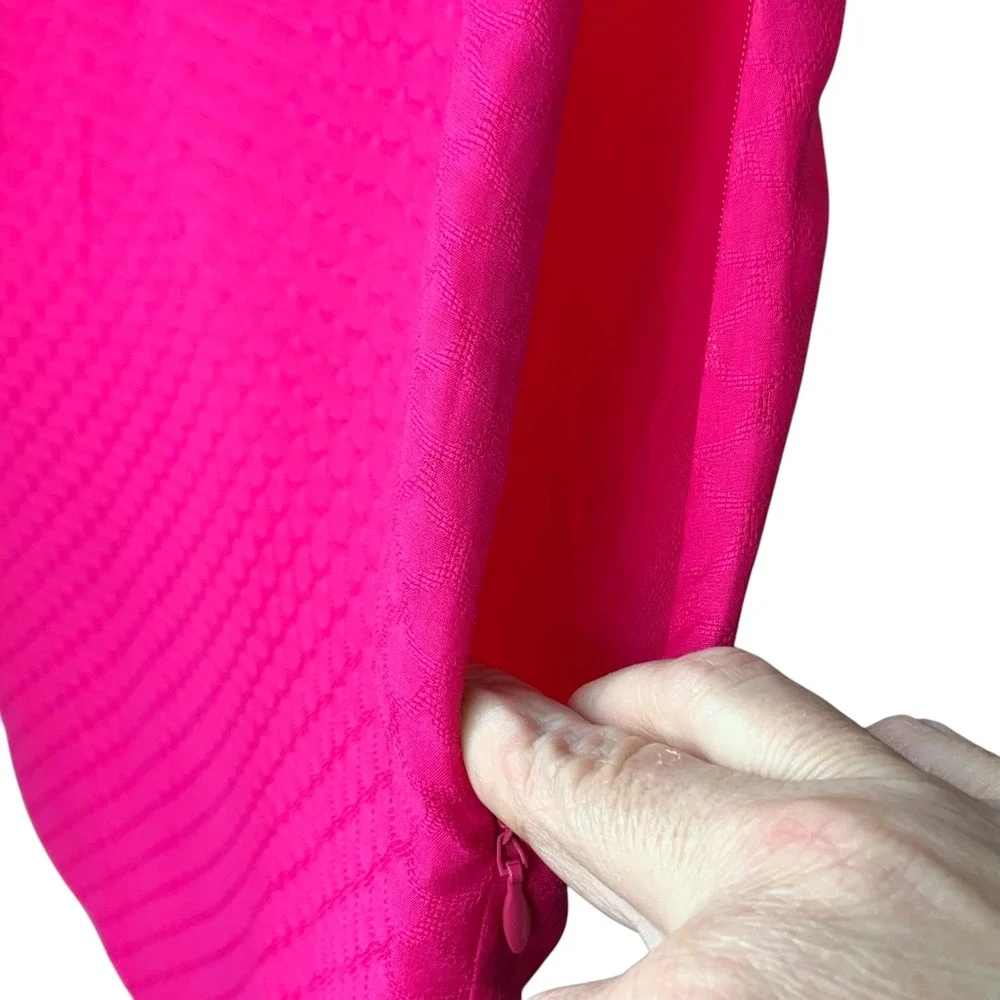Vineyard Vines Hot pink sheath sundress with‎ smocked/beaded neckline. Size 14